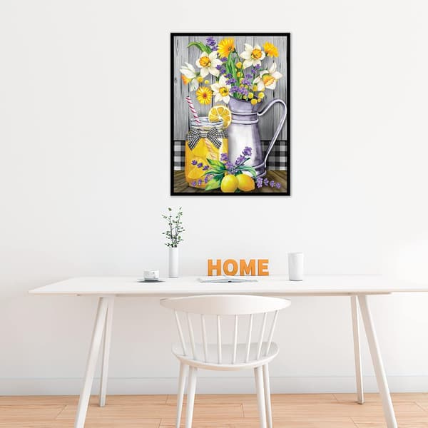 DIY 5D sitron diamantmalerisett sommer diamantkunstsett edelstener