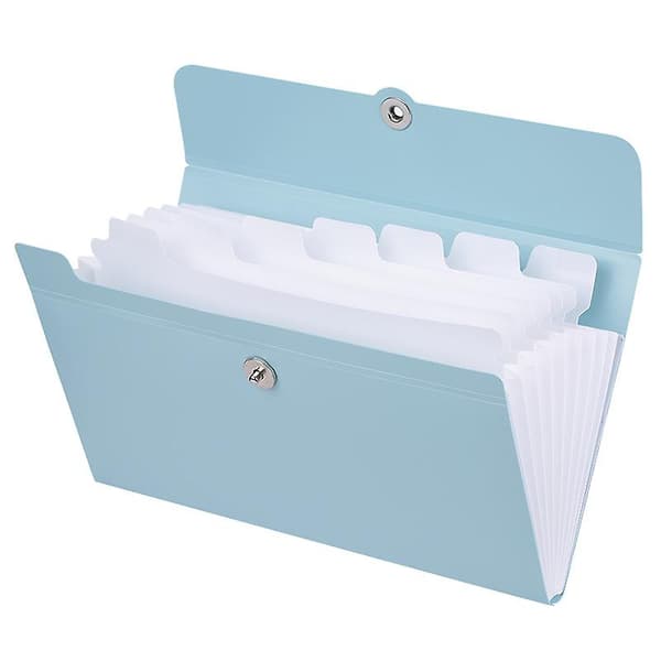 A5 Organizer Box - Papirdokumentmappe, Blå