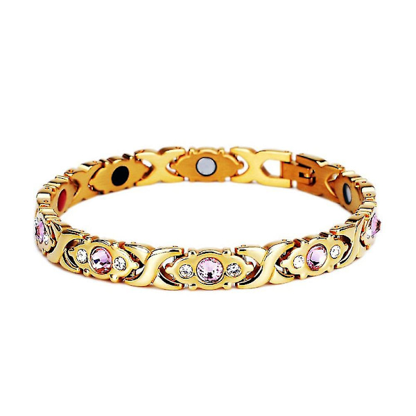 Magnetiskt Terapi Slankande Armband Främjar Blodcirkulationen Armband Gold