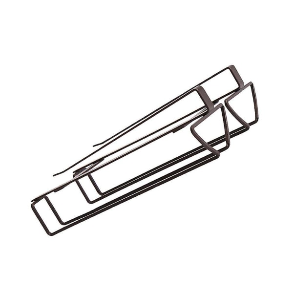 1 stk. Dobbel-rads vinglassholder i jern, slagfri, glassavløpsstativ, multifunksjonell hylle
