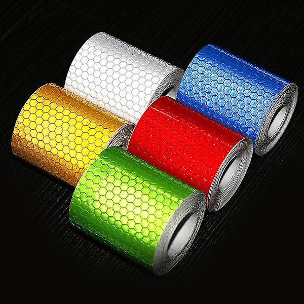 Reflekterande tejp 3m X 50 mm Vattentät reflektor Varningsetiketter Hög intensitet Självhäftande säkerhetstejp 1pcs White
