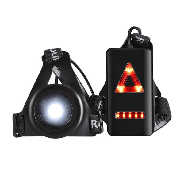 Utendørs treningsløpelys, USB-oppladbar brystlampe, sykkellys, fjellcampinglys, nattlys