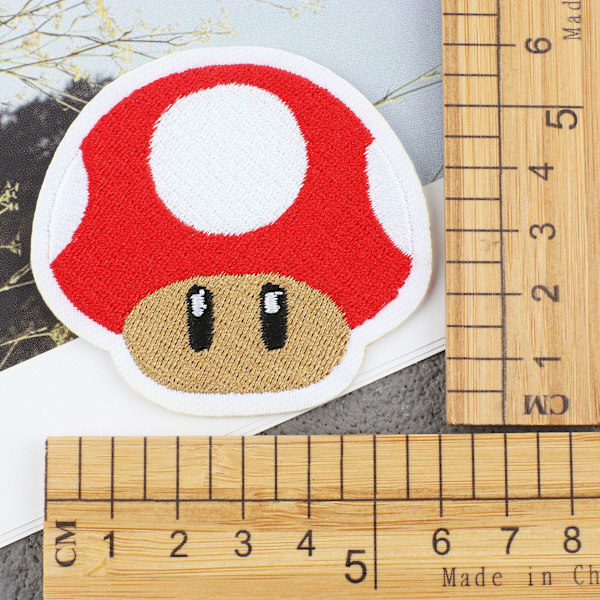 17 st nya Mario-tecknade broderityg, tecknade broderilogotyp, spelkaraktärer, datamaskineribroderi, radbagsplåster