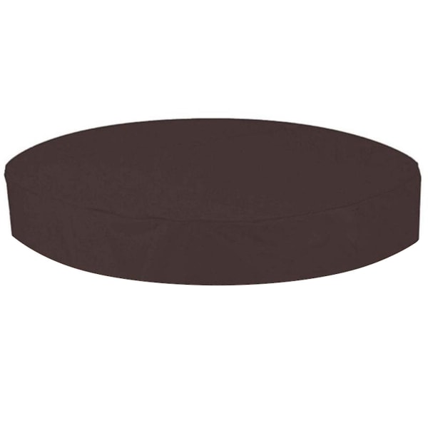 Utendørs rund boblebadtrekk vanntett spa boblebadtrekk støvtrekk Coffee Color 190*30CM