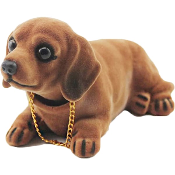 Bobblehead-pynt, harpikspryd i resin, hundepynt til dashbordet