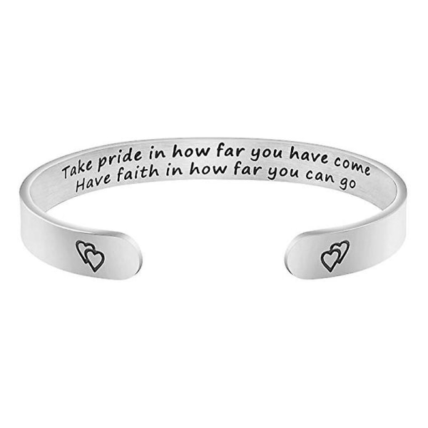 Stainless Steel Bracelet Inspirational Cuff Bracelet