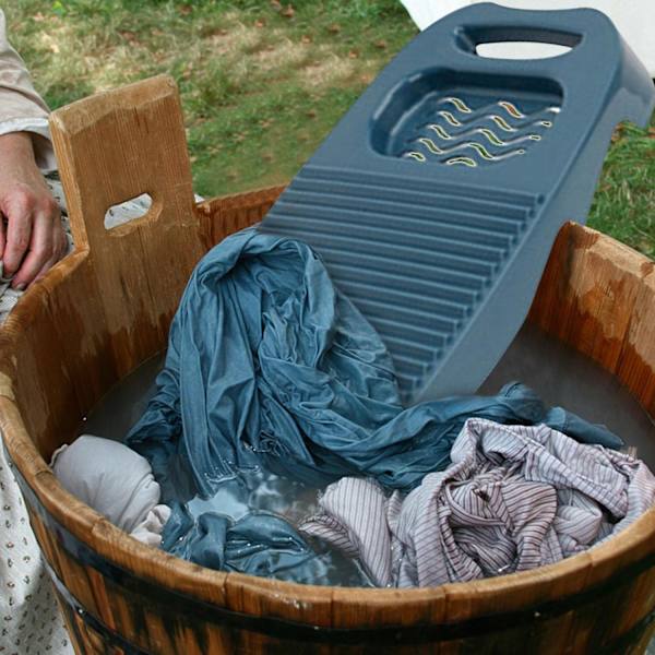 Suuri pyykkilauta, käsintehty pyykkilauta, pyykkilauta pyykille, suuri lujatekoinen pyykkilauta, 17,7 x 7,8 tuumaa, tummansininen