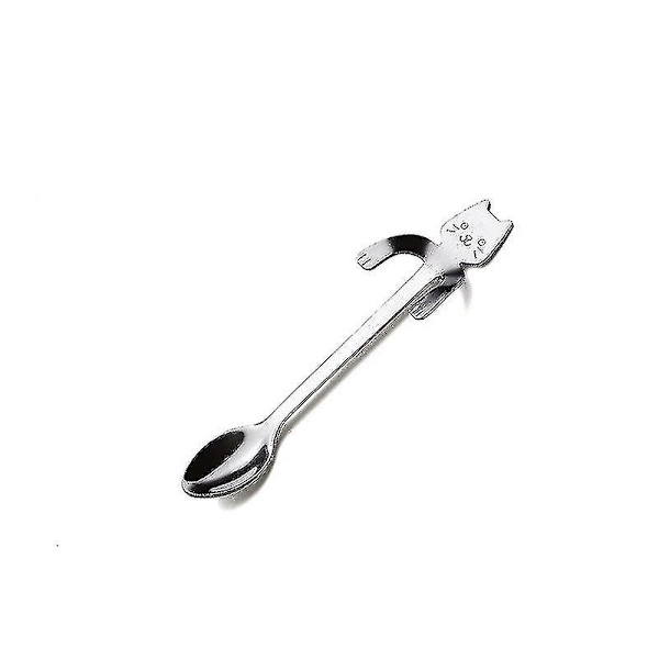 11,5 cm rustfrit katteske sæt bestik køkken tilbehør silver