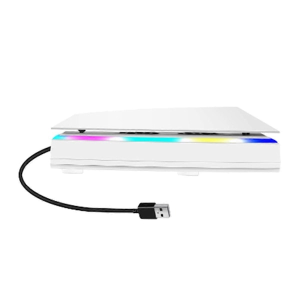Køleventilatorbase til øvre del med RGB Støvtæt Atmosfære Farverig LED-belysning (A)