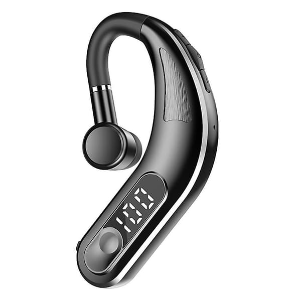 5.2 enkelt øre Bluetooth-headset støydempende mikrofon håndfri batteridisplay headset svart