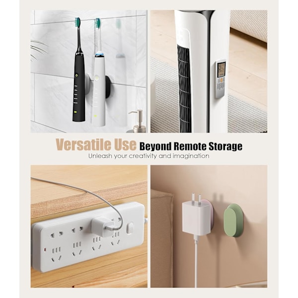 5-pack magnetisk fjärrkontrollhållare väggfäste Multi