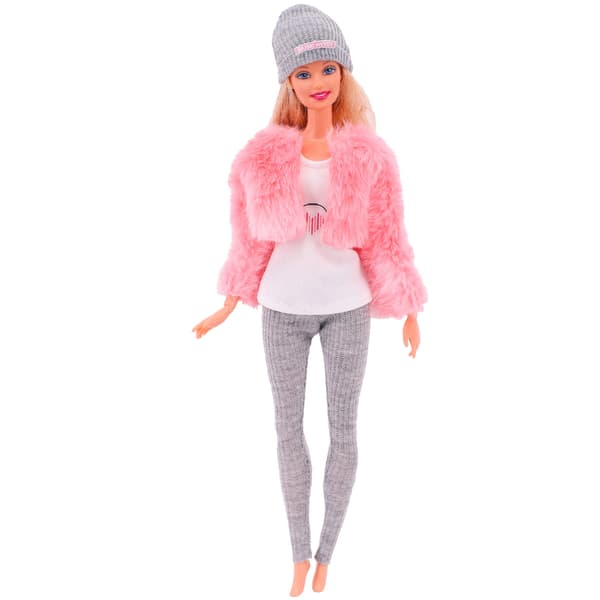 Dockkläder accessoarer plysch väst jacka + kjol set L359