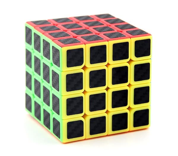 Triangel Pyraminx Magic Cube Pyramid Speed Puzzle Cube Brain Teaser Twist Toy Carbon Fiber Sticker B