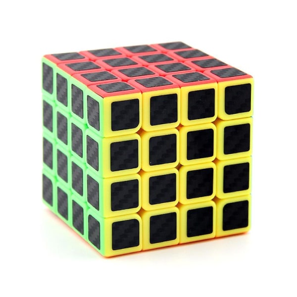 Triangle Pyraminx Magic Cube Pyramid Speed Puzzle Cube Brain Teaser Twist Toy Carbon Fiber Sticker B