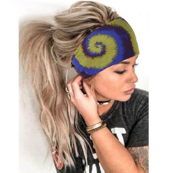 Hodebånd for kvinner Yoga Løping Boho Hodebånd for trening Sport Green