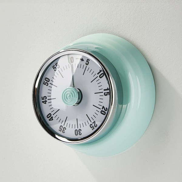Kök timer, köks nedräkningsmatlagningstimer påminnelse, magnetisk tidsstyrningstimer mekanisk grön