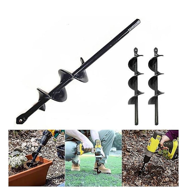 Puutarhaporanterä kierrepora Puutarhankaivuu Reikäistutus Työkalu Puutarhapora 4x45cm