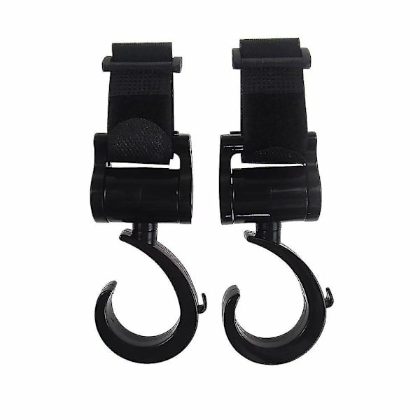 Multifunktionell hängande väska krok för barnvagn, 2-pack