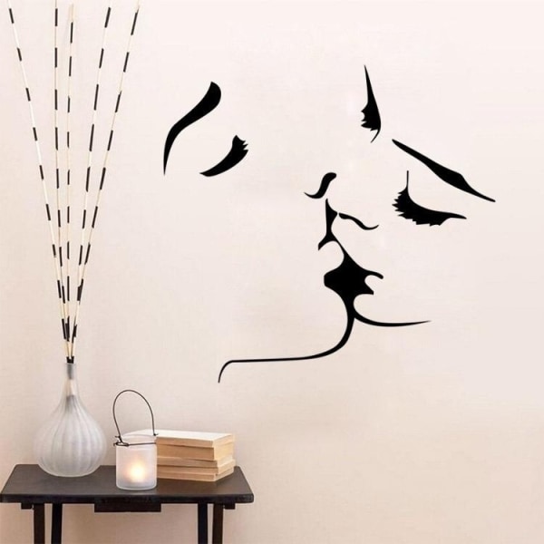 Kyss vardagsrum kysser väggdekor dekorativ målning