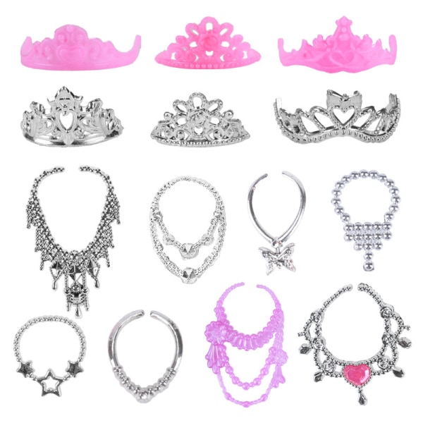 32 pieces of 30cm/11in Barbie clothes and shoes dress-up accessories