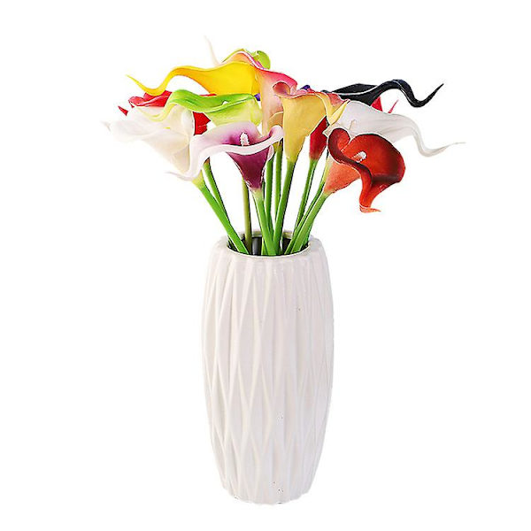 Kunstig Calla Lily 10stk Orange Blomster Kunstige Liljer Blomsterbuket Falske Calla Liljer Plante Dcor Til Blomsterarrangement Bryllup, Braidal, H 11 20pcs
