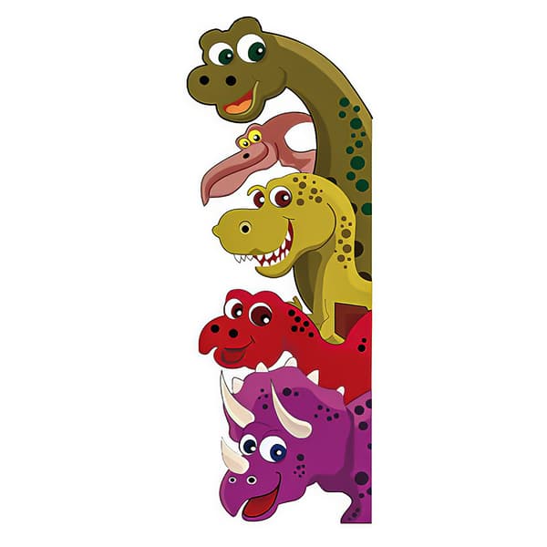 Söta dinosaurie väggdekaler vardagsrum sovrum barnrum dekoration vänster