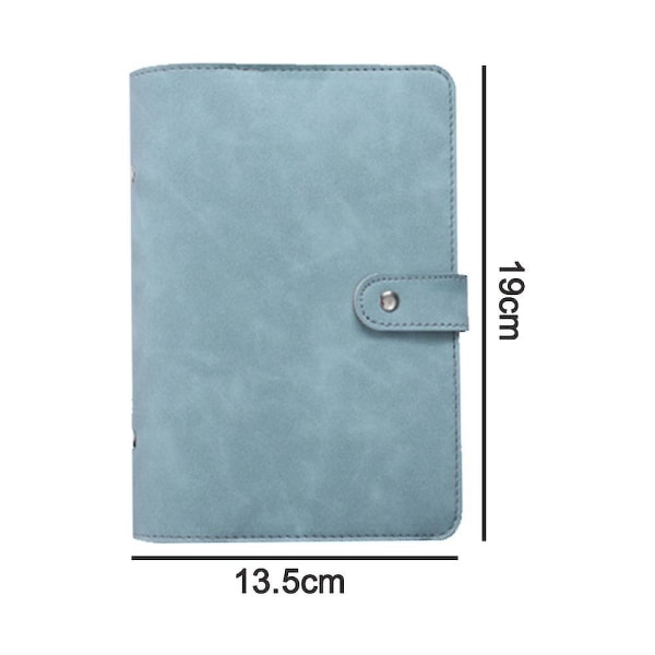 Notatbok Binder Budsjettplanlegger Binder Cover Med 12 Stykker Binder Lomme Personlig Budsjettkonvolutter System 6 Hull Retro Cyan