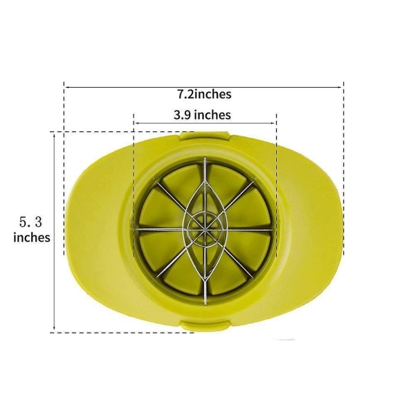 Enkelt köksredskap 4-i-1 frukt mangoskalare Splitter Pitter Remover Apple Päron Corer Cutter Tomatskärare