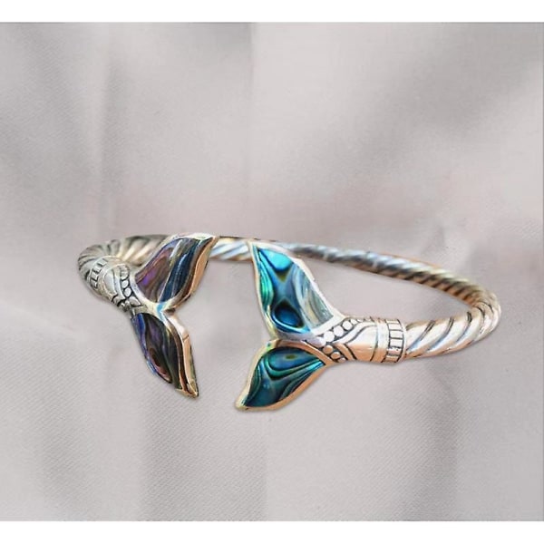 Kvinnor sjöjungfru armband Smycken Silver Abalone Shell Armband Marine