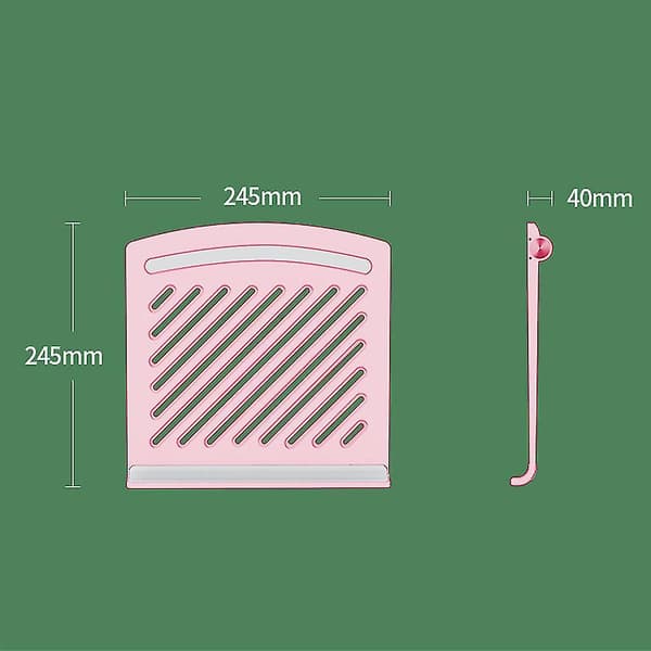 Foldbar bærbar computerstand, bærbar aluminiumscomputerstander, justerbar Pink