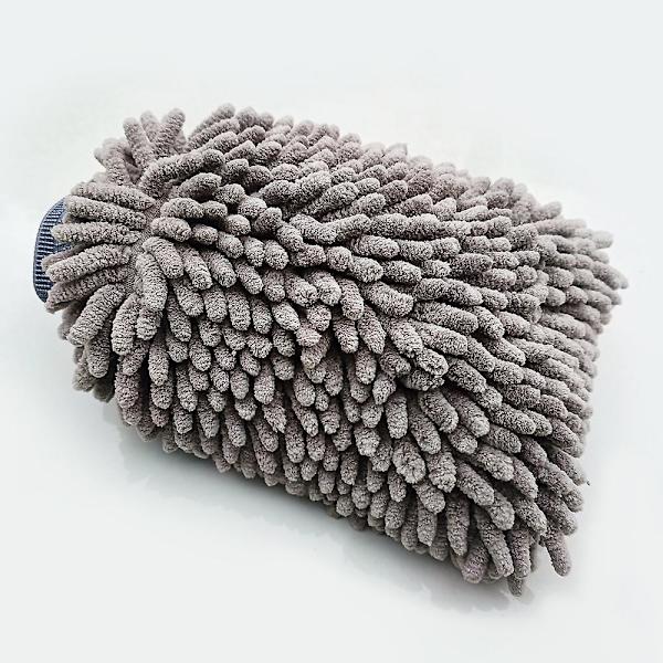 Deluxe mikrofiber bilvaskhanske - 2-pakning grå