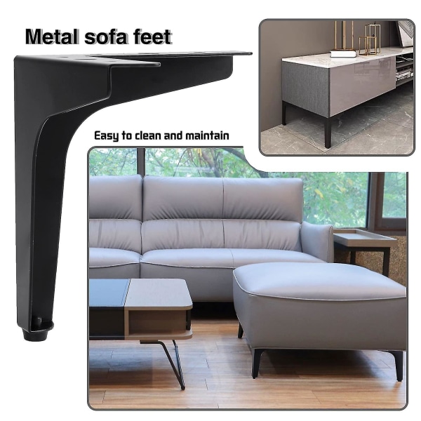 4 kpl 10 cm metalliset huonekalujalat moderni kolmio huonekalujalat diy korvaava kaappi kaappi Height 13cm