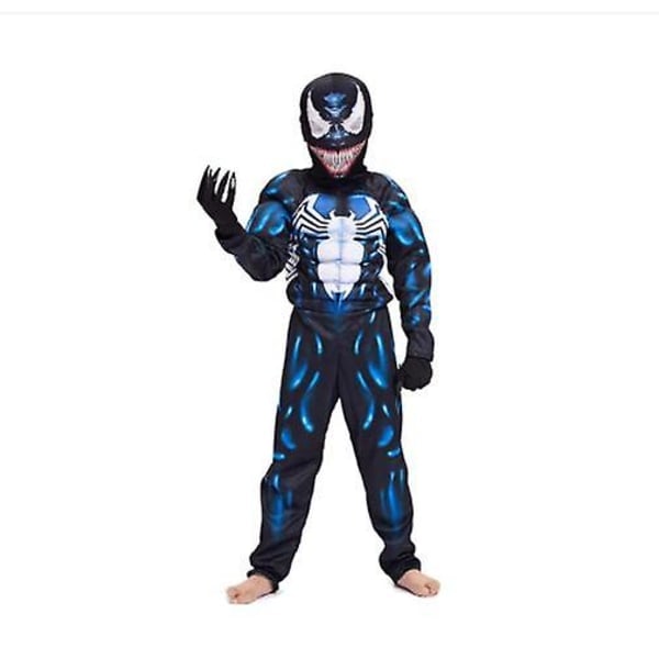 Venom Muskel Kostume Cosplay Børn Dreng Halloween Børnetøj W L