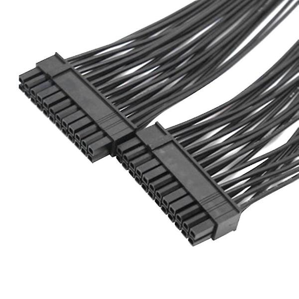 Uppgradera 24pin 20+4pin Dual Psu Atx Strömkabel Adapter Kontakt För Mining 32cm Startlinje Dator Komponenter