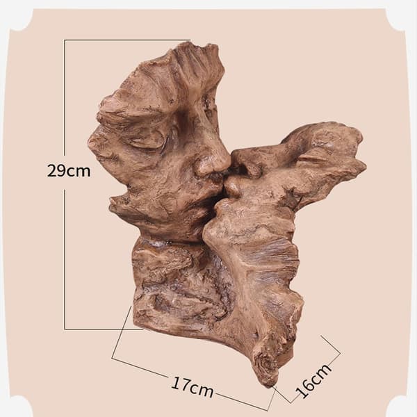Kreativ kysformet parstatue, parstatue Scu