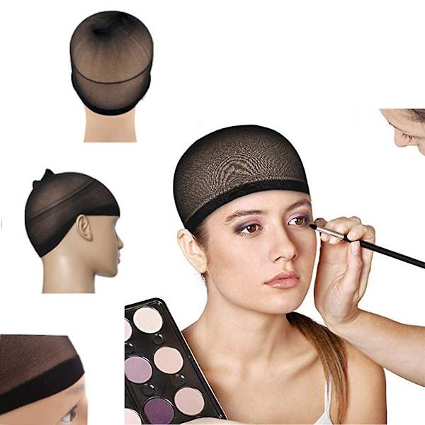 6 stk. Myke, komfortable, elastiske nylon parykkhetter Unisex parykkstrømpehette hårkopp for kvinner og menn
