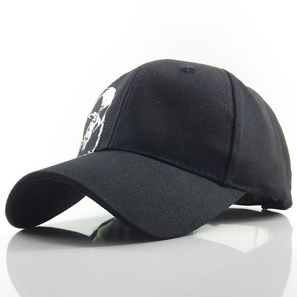 Skull broderad basebollkeps bomullsanka keps utomhus solhatt