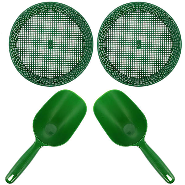 1 sæt have sigte bærbar sigte til kompost jord plast have jord skovle