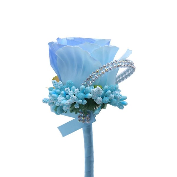 1 stk. Kunstig Bryllups Corsage Håndleds Corsage Knaphuls Corsage Bryllup Boutonniere Roser Håndleds Corsage