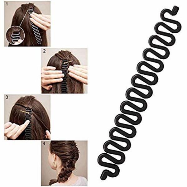 19-osainen punontatyökalusarja, DIY-hiustenmuotoilutyökalusarja Updo-poninhäntäteko-lisävarusteet Topsy-punontasarja