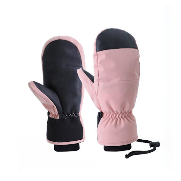 Snowboard Handsker Luffer Varme Touch Screen Vandtætte Ski Handsker Pink M