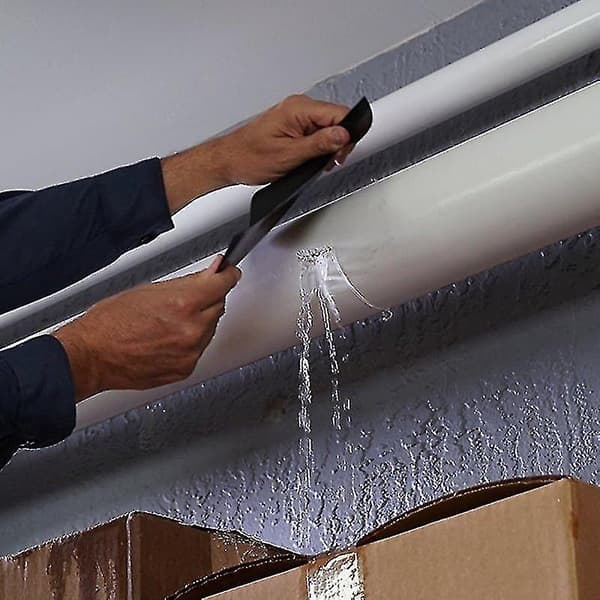 Ultra-resistent vattenavvisande och vattentät tejp transparent Flex Tape Black 20cm
