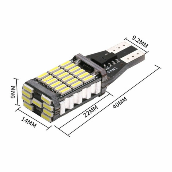 10 st 912 921 T15 W16W Canbus LED-lampa Bilfel Fri Reverseringsljuslampa, Bärnsten