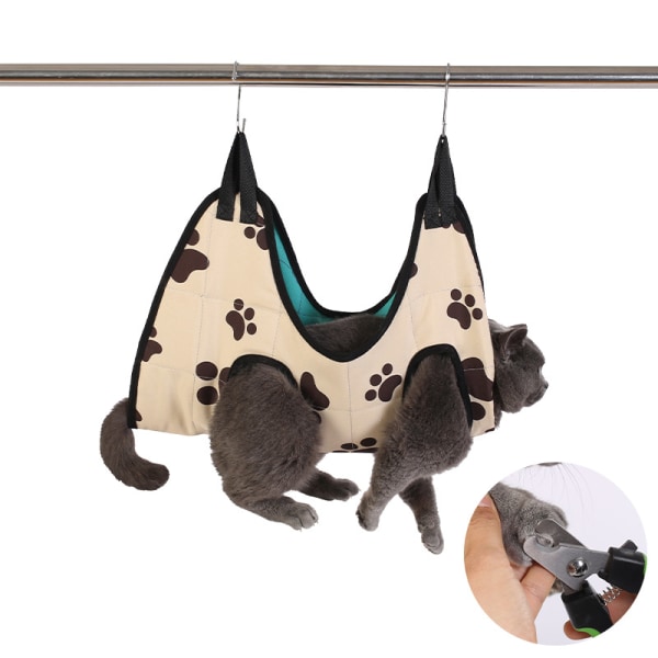 Pet hammock hanging dog hammock pet cat hanging nest Amazon cross-border dog nail trimming beauty hammock L70*52cm