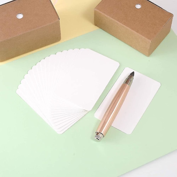 600 Pieces Blank Kraft Paper Cards Business Cards Diy Flash Cards Gift Message