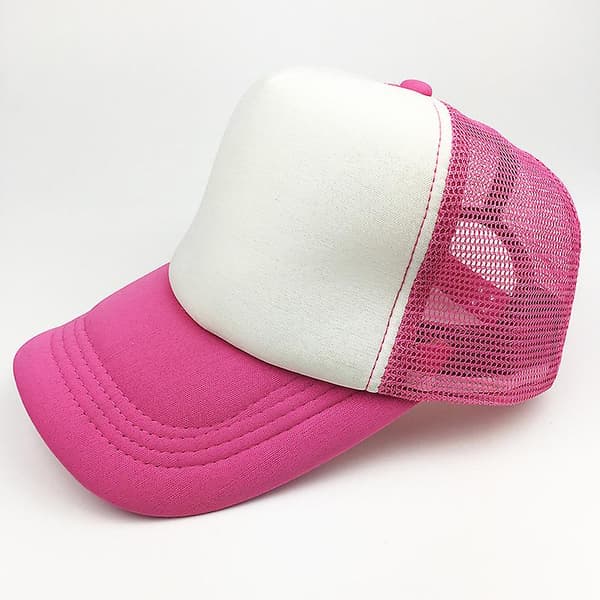 Børns drenge og piger mesh baseball cap trucker snapback sommer justerbar hat Rose Red