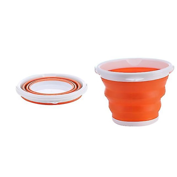 Hopfällbar rektangulär hink Orange
