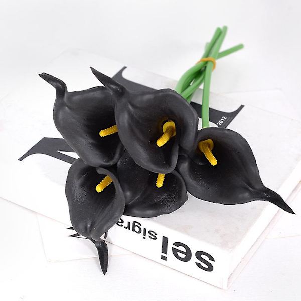 Kunstig Calla Lily 10 stk Orange Blomster Kunstige Lillier Blomsterbuket Falske Calla Lillier Plante Dcor Til Blomsterarrangement Bryllup, Braidal, H 12 10pcs
