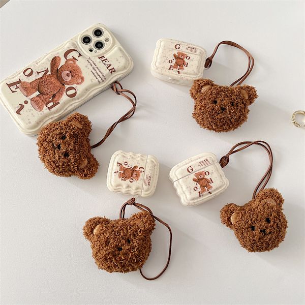 Bluetooth-headsetdeksel for teddy bear airpods PRO1/2