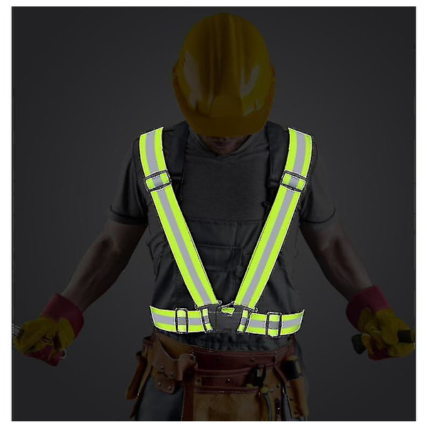Høy synlighet reflekterende striper sikkerhetsvest Gilet orange 4x1.5cm